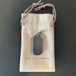 David Yurman Black Titanium Streamline Tag